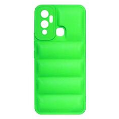 Чехол DF для Infinix Hot 12 Play inJacket-02 лайм для Infinix Hot 12 Play inJacket-02 лайм