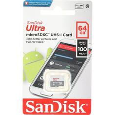 Карта памяти SDHC Micro SanDisk Ultra 64GB Class 10 Ultra 64GB Class 10