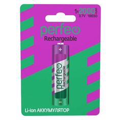 Аккумулятор Li-ion Perfeo Li-Ion 18650 2000mAh/1BL 3.7V Li-Ion 18650 2000mAh/1BL 3.7V