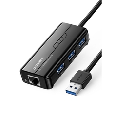 Разветвитель для компьютера uGreen 4 в 1 (хаб), 3 x USB 3,0, RJ45 (20265) 20265 4 в 1 (хаб), 3 x USB 3,0, RJ45 (20265) 20265