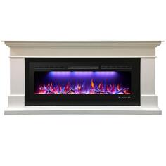 Камин электрический Inter Flame Турин Белый с очагом Freespace 55 Турин Белый с очагом Freespace 55