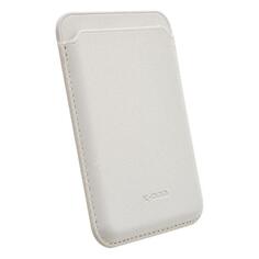 Картхолдер для телефона Wallet для iPhone 15 Plus белый для iPhone 15 Plus белый
