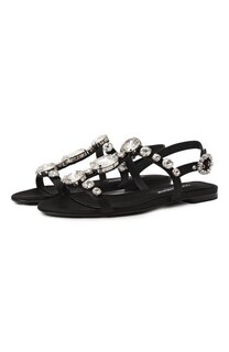 Текстильные сандалии Bianca Dolce & Gabbana