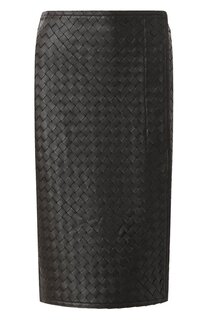 Кожаная юбка Bottega Veneta