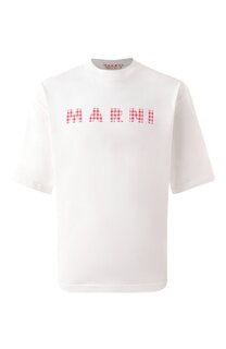 Хлопковая футболка Marni