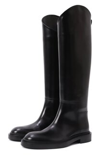 Кожаные сапоги Jil Sander