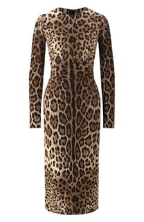 Платье из вискозы Dolce & Gabbana