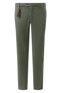 Брюки из хлопка и шелка Marco Pescarolo