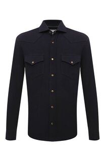 Хлопковая рубашка Brunello Cucinelli