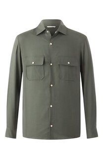 Рубашка из шерсти и шелка Marco Pescarolo