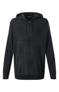 Худи из шерсти и шелка Zilli