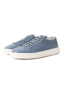 Кожаные кеды Santoni