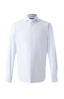 Рубашка из хлопка и льна Corneliani