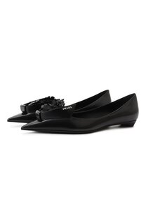 Кожаные балетки Prada