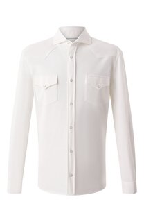 Хлопковая рубашка Brunello Cucinelli