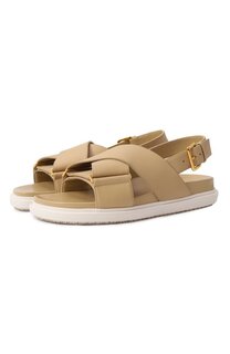 Кожаные сандалии Fussbett Marni