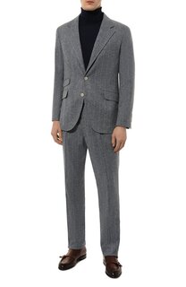 Костюм из шелка и шерсти Brunello Cucinelli