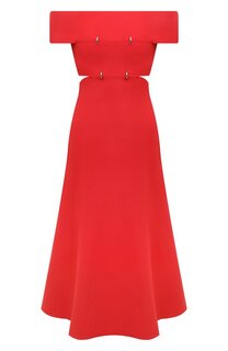 Платье из вискозы Alexander McQueen