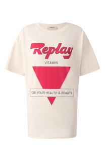 Хлопковая футболка Replay