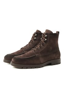 Замшевые ботинки Detroit Santoni
