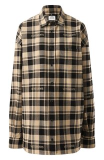 Хлопковая рубашка VETEMENTS