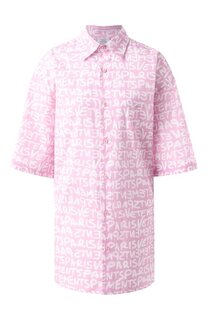 Хлопковая рубашка VETEMENTS