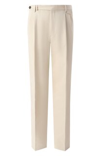 Брюки из хлопка и шерсти Brunello Cucinelli