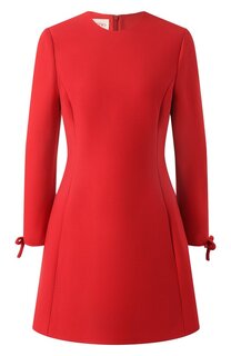 Платье из шерсти и шелка Valentino