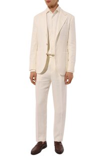 Костюм изо льна и шерсти Brunello Cucinelli