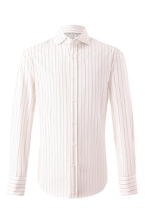 Хлопковая рубашка Brunello Cucinelli