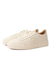 Кожаные кеды Santoni