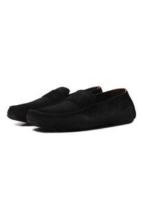 Замшевые мокасины Santoni