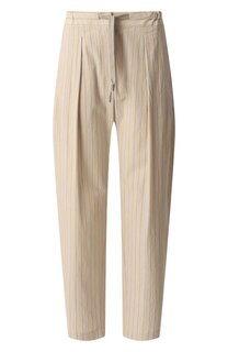 Брюки из хлопка и льна Brunello Cucinelli