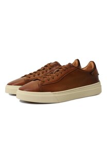 Кожаные кеды Santoni