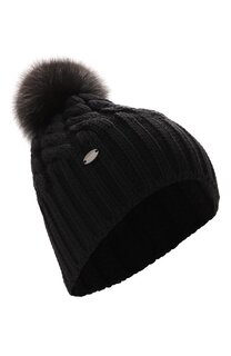 Шерстяная шапка с отделкой из меха соболя Black Sable