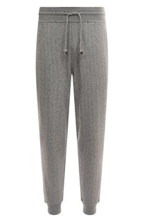 Джоггеры из кашемира и хлопка Brunello Cucinelli