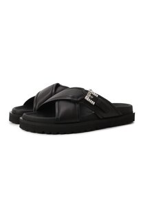 Кожаные шлепанцы sr Twenty Buckle Sergio Rossi
