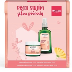Набор средств для тела WELEDA Набор Mama Anti-Stretch Mark против растяжек: Массажное масло + Масло-крем