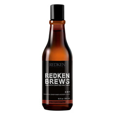 Шампунь для волос REDKEN Шампунь, кондиционер и гель для душа Brews 3-in-1 300.0