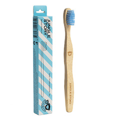 Зубная щетка JUNGLE STORY Детская зубная щетка из бамбука с мягкой щетинкой