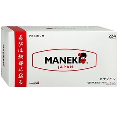 Салфетки для рук MANEKI Салфетки бумажные White с ароматом жасмина 2 слоя 224.0