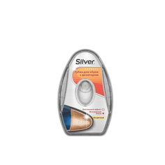 SILVER Губка для обуви с дозатором, чёрная