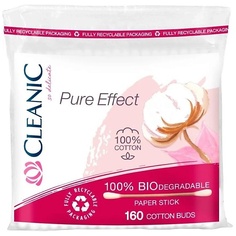 Ватные палочки CLEANIC Pure Effect Гигиенические ватные палочки 160.0