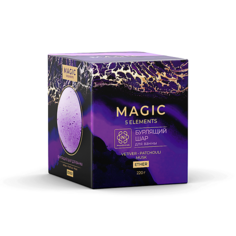 Бомбочка для ванны MAGIC 5 ELEMENTS Бурлящий шар с шиммером ETHER 220.0