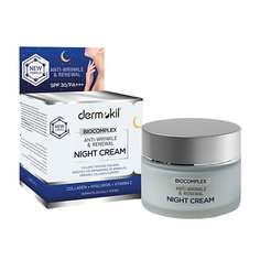 Крем для лица DERMOKIL Крем коллаген биокомплекс ночной Anti-Wrinkle & Renewal Night Cream