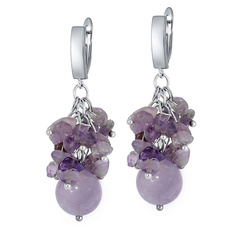 KOSHIKA Серьги Рококо из аметиста