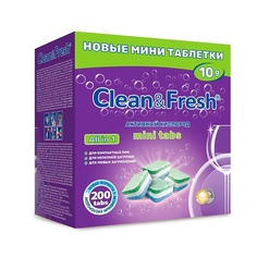 CLEANANDFRESH Таблетки для посудомоечной машины 200.0