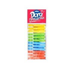 Бельевая прищепка DORA Прищепки пластиковые особопрочные 24.0