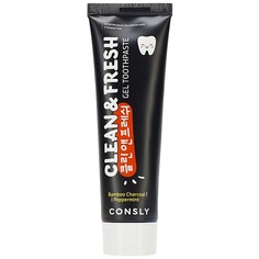 CONSLY Зубная паста гелевая с бамбуковым углем и перечной мятой Clean & Fresh