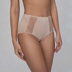 LUCE DEL SOLE Трусы слипы высокой посадки из микрофибры с кружевом